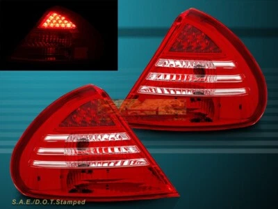 APTO PARA MITSUBISHI MIRAGE 1999-2002 Luces traseras LED rojas transparentes luces traseras Foto 1 de 3