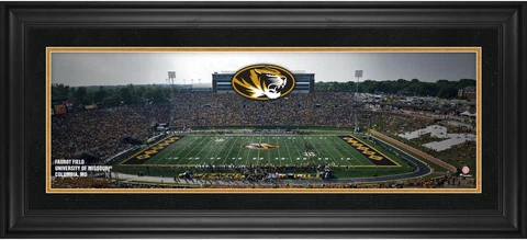 Missouri Tigers Framed 10" x 30" Faurot Field Panoramic Photograph Cover