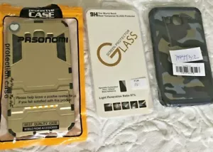 Samsung galaxy J7 Accessories 2 Cases 1 Screen Protector - Picture 1 of 5