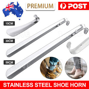 15cm/30cm/58cm Shoe Horn Long Handle Shoehorn Stainless Steel Lifter Tool New