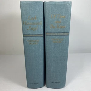 Of Time and The River by Thomas Wolfe 1957 Scribners HC and Look Homeward Angel - Bild 1 von 16