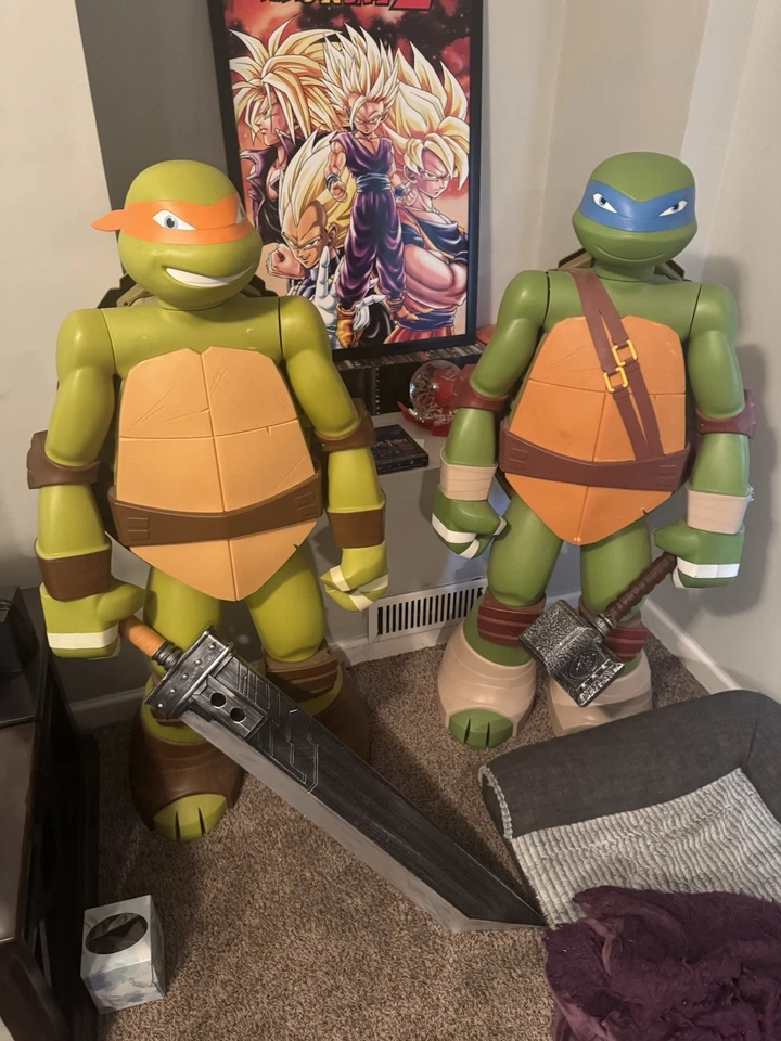 Colossal 48" tamaño natural Teenage Mutant Ninja Turtles Jakks TMNT 4 pies Foto 1 de 1