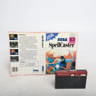 Spellcaster Sega Master System CART and Cover Art - Image 1 of 4