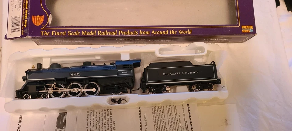 IHC M9852 HO Scale Delaware & Hudson 4-6-2 Steam Locomotive #607 -DCC upgradable - Image 1 of 4