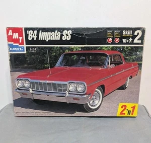 '64 CHEVY IMPALA SS 1:25 AMT/ERTL 6564 Modelo Kit 2'n1 NUEVO Caja Abierta Piezas Selladas - Imagen 1 de 6
