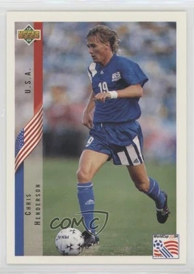 Copa Mundial Upper Deck 1994 inglés/español Chris Henderson #12 Foto 1 de 2