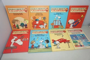 Charlie Brown's Cyclopedia Lot of 8 Books Vol 1 2 6 9 10 13 14 15 Peanuts Snoopy - Picture 1 of 18