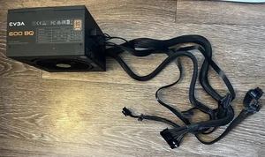EVGA 600BQ 80+ Bronze 600W Semi Modular FDB Power Supply - Afbeelding 1 van 14