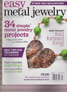 EASY METAL JEWELRY MAGAZINE 2014, 34 SIMPLE METAL PROJECTS. - Picture 1 of 1