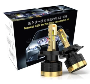 GP Thunder H4 9003 LED Super White Headlamp Light Bulbs 24000 LUMEN Truck Jeep - Picture 1 of 8