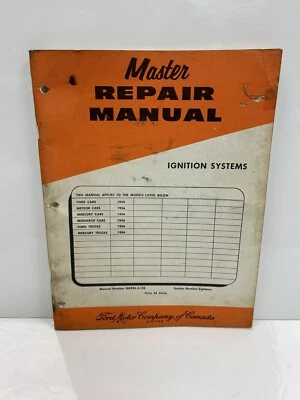 1956 Ford Máster Repair Manual Ignition Systems  - Image 1 of 4