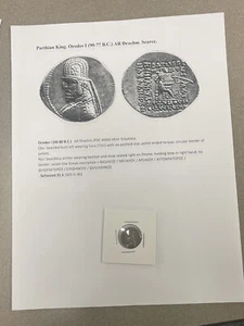RARE Parthian Kingdom Orodes I (90-80 B.C.) - Picture 1 of 3