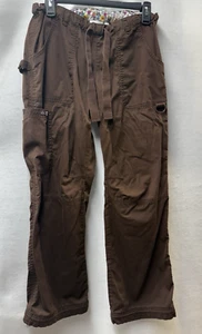 Koi braune lockere Damenhose zum Überziehen elastischer Bund Small S Petite SCHNELLER VERSAND! - Bild 1 von 5