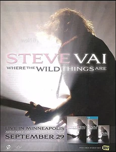 Steve Vai 2009 Where The Wild Things Are álbum anuncio Best Buy publicidad impresión - Imagen 1 de 3