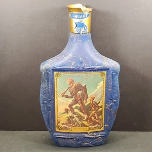 Jim Beam's Choice 4/5 Quart Blue Whiskey Decanter Bottle The Kentuckian Empty! - Imagen 1 de 8