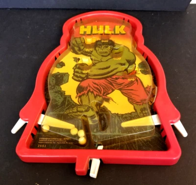 Vintage Incredible Hulk pinball game by Hasbro from 1976 Marvel Comics rare - Image 1 of 4