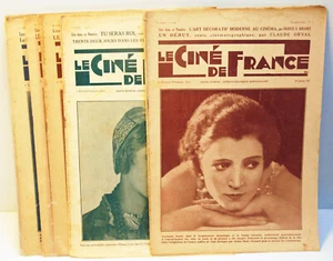 RARE - 4 issues of the magazine Hebdomadaire ""LE CINE de FRANCE"" - 1926 / 27 - Picture 1 of 3