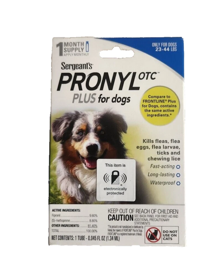 Sargentos Pronyl Plus para perros 23-44 libras (suministro para 1 mes) Foto 1 de 4