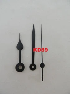 Aiguilles Poires pour mécanisme mouvement Quartz Junghans UTS Hermle 63 mm NOIR - Picture 1 of 1