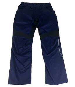 Oobe Work Uniform Pants Women's Sz 6x29 Blue Black Straight Leg Trousers Pockets - Picture 1 of 7