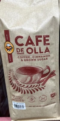 CAFE De OLLA 肉桂棕色糖香料墨西哥深烤咖啡 2.5 磅袋 — 第 1/3 张图片