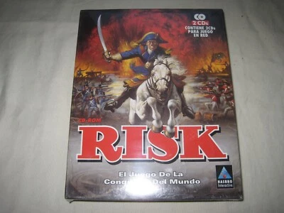 Hasbro Interactive RISK French Edition Windows 95 Big Box CD PC Game NEW SEALED - Image 1 of 3