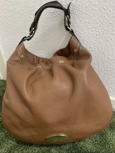 Women’s Mulberry brown tan mitzy hobo pebbled leather ex-large shoulder tote bag - Picture 1 of 19