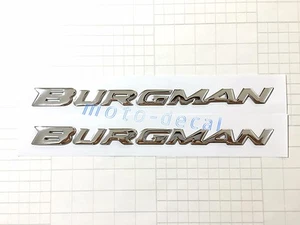 New Raised 3D Chrome For Burgman AN125/200/400 AN650 Decals Emblem Bling Sticker - Picture 1 of 4