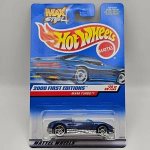 VTG 2000 Hot Wheels First Editions 20/36 MX48 Turbo Blue #080 NEW - Picture 1 of 3
