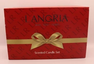 LANGRIA Lavender Scented Candle in Lace Textured Cup, 5.6 Oz 100% Soy Wax - Photo 1 sur 2