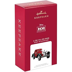 Hallmark Keepsake Ornament 2021 Disney 101 Dalmatians A De Vil-ish Ride - Picture 1 of 6