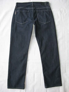 Paige PPD Mens Normandie Straight Jeans 31 x 29 Dark Blue with Stretch - Picture 1 of 11