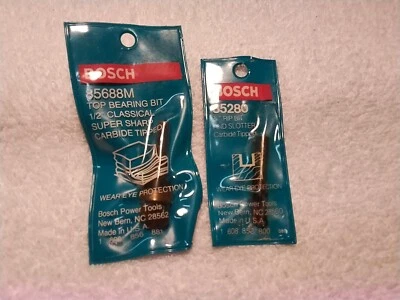 BOSCH 2pc ROUTER BIT CARBITE  - Image 1 of 4