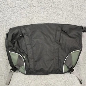 LL Bean Messenger Bag Rückseite/grau Nylon Arbeit Schule Laptoptasche 21” x 15” Neu ohne Etikett - Bild 1 von 5
