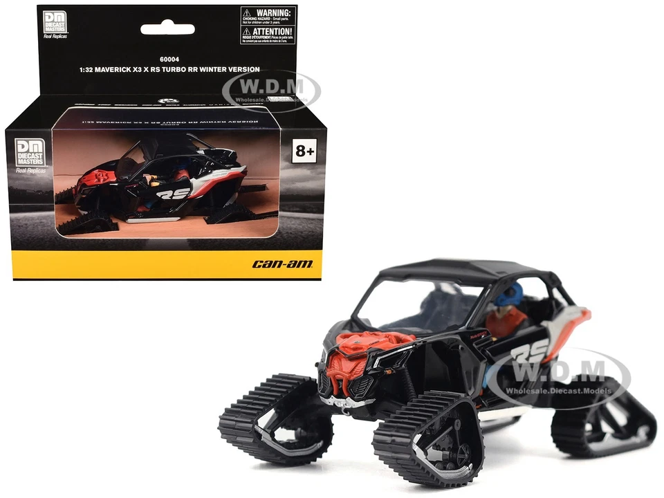 Can-Am Maverick X3 X Rs Turbo Rr Winter Ver. Gray & Red 1/32 By Brp Models 60004