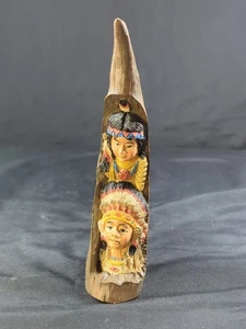 Young's Native American Indian Art Young Indians Statue Figure Horn Unique Rare - Picture 1 of 9