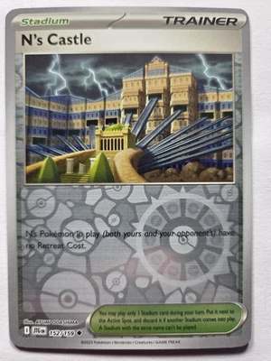N's Castle 152/159 JTG SV09: Journey Together Uncommon Reverse Holo NM Pokemon T - Image 1 of 2