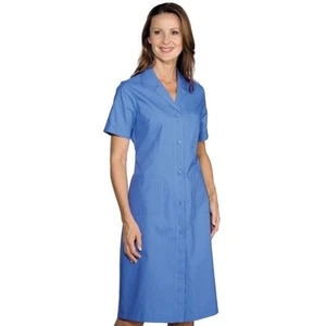 ISACCO Damen Arbeitsbluse mit Halbarm aus Polyester Baumwolle (himmlisch) - Bild 1 von 1