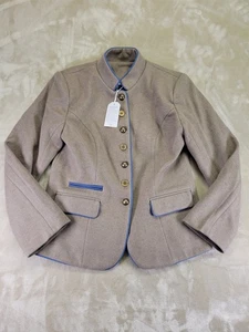 Retro-Jacke Damen Größe M solide Stehkragen Jacken Freizeit Winter Oberbekleidung - Bild 1 von 10