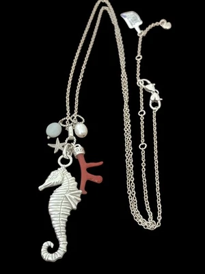 Брайтон под море трансформируемый ожерелье - морской конек - серебристый цвет - морская звезда - Изображение 1 из 3