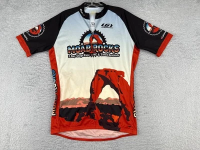Jersey de ciclismo Louis Garneau adulto grande rojo Moab Rocks Race Brewery 1/2 cremallera Foto 1 de 4