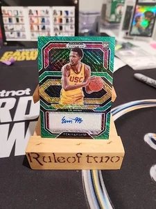 2021 Prizm DP Evan Mobley Rookie AUTO FOTL Green Shimmer 4/5 Jersey Match Cavs - Picture 1 of 2