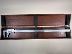 Pinza de precisión Vernier 571 vintage marrón Sharpe 26" - Imagen 1 de 16