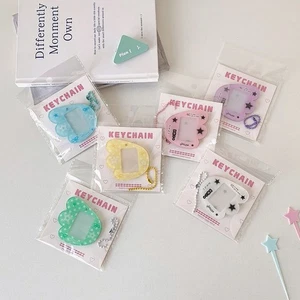 Transparent Photo Keychain Holder Acrylic Kpop Keychain New Mini Photo Album - Picture 1 of 14