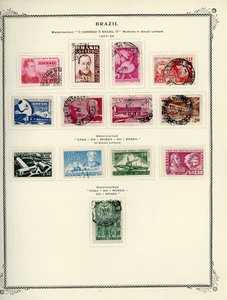 BRAZIL Selections on Scott Specialty Album Page Lot #34 - SEE SCAN - $$$ - Picture 1 of 1