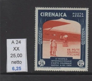 Cirenaica Muestra De Ultramar Envío Aéreo LC 25 Nuevos Goma Íntegra MNH - Imagen 1 de 1