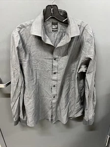 William Rast Men’s Gray Slim Fit Button Up Shirt Size Medium - Picture 1 of 6