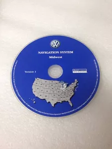 Volkswagen VW Touareg Navigation CD Map Midwest Version 1 S0022-0005-306 - Picture 1 of 3