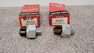 2 NOS ( New Old Stock ) NIEHOFF WA-607 & WA-137A Stop Light Switch. ( 00 ) - Picture 1 of 6