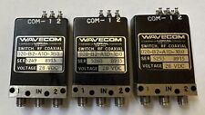 Wavecom 020-B2-A1D-3B0 Microwave Switch lot of 3